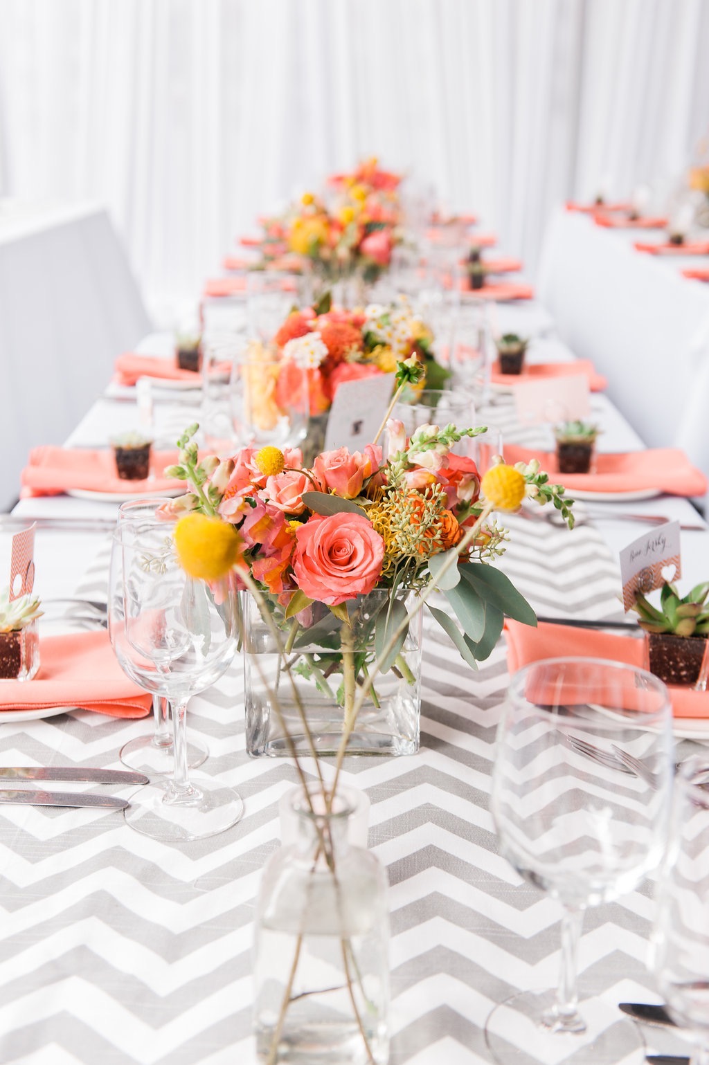 | Rivers Colorful Summer Wedding Chicago Wedding Florist Life in Bloom tablescape Rivers Colorful Summer Wedding Chicago Wedding Florist Life in Bloom tablescape